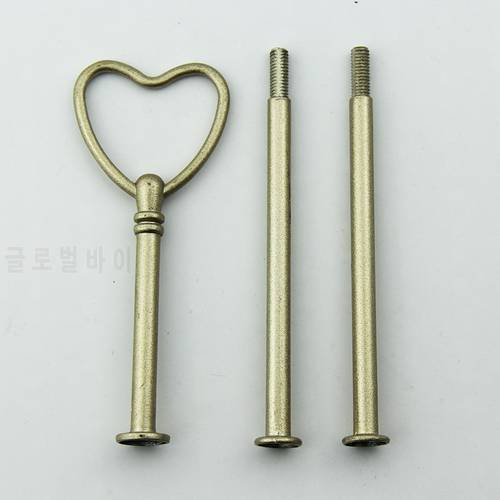 Kitchen, restaurant 3 -tires bronze heart-shaped package mail beautiful cake event party supplies home decor (bakeware)