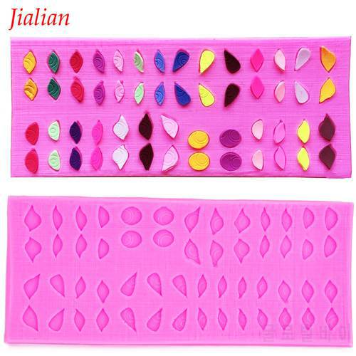 Eyes shaped 3D Reverse sugar molding Food Grade silicone mould for polymer clay molds chocolate cake decoration tools FT-0018