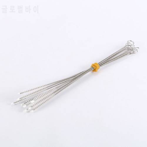 10pcs Reusable Straw Cleaning Brushes Stainless Steel Wash Drinking Pipe Straw Brush Cleaner Household Kitchen Accessories