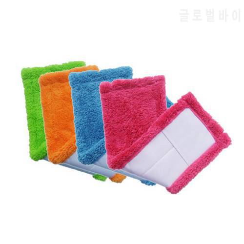 Coral Velvet Replacement Mop Head Replaceable Mop Cloth Microfiber For Home Kitchen Living Room Floor Cleaning Tools