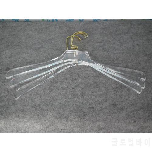 original factory hot sale skirts hangers free shipping plastic transparent Acrylic young girl clothes storage hanger 10 per lot