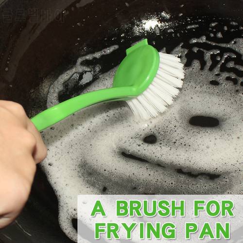 Pot brush Hand Kitchen cleaning tools Cookware cleaning brush With handle Round head Brush Durable and Easy to clean Hard hair
