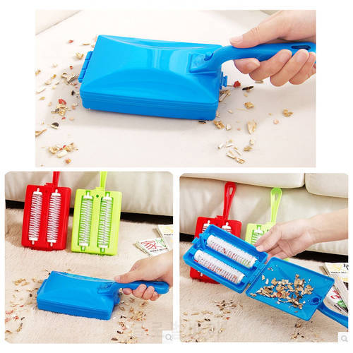 Carpet Table Brush Plastic Handheld Crumb Sweeper Sofa Bed Brush Dirt Cleaner Collector Roller For Home Cleaning Tools
