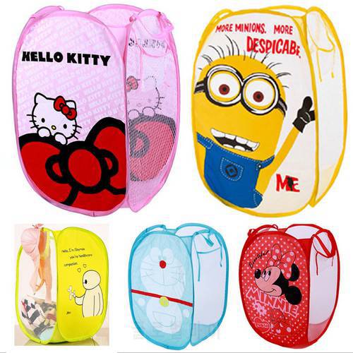 Free shipping HOT New Carton Sorting Basket Cute Folding clothes storage basket laundry basket dirty clothes bucket Toy basket