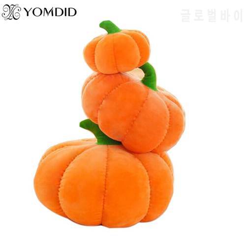 YOMDID Pumpkin Pillow 40/60cm Halloween Fruit Vegetable Cushion Stuffed Toys For Kids Birthday Gift Squishy Soft Pumpkin Cushion