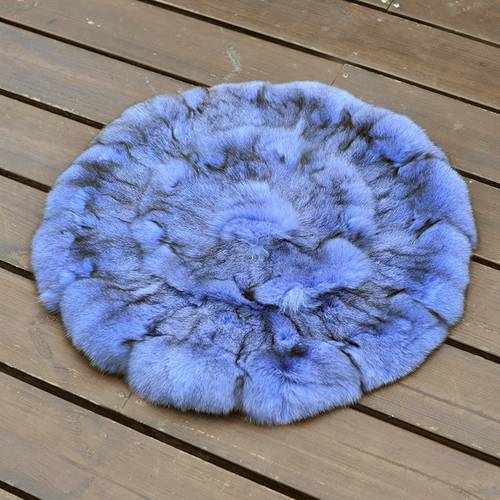 CX-D-35C Super Soft Carpet Warm Hairy Fluffy Rugs For Floor Chairs Sofas Fox Fur Cushions Patchwork Seat Pad