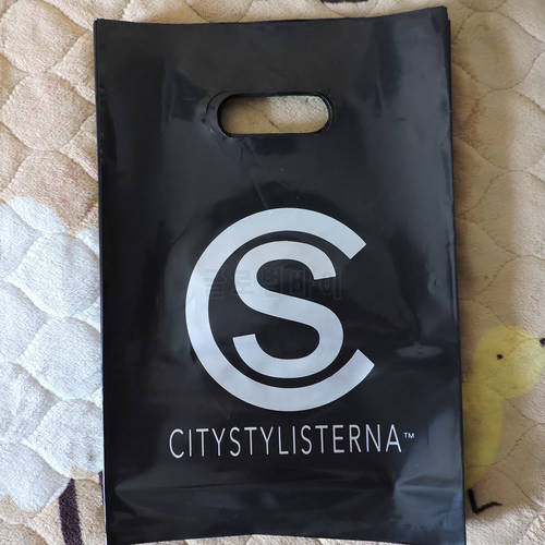 40x50cm Custom Print Logo Shopping Packaging Handle Plastic Gift Bags