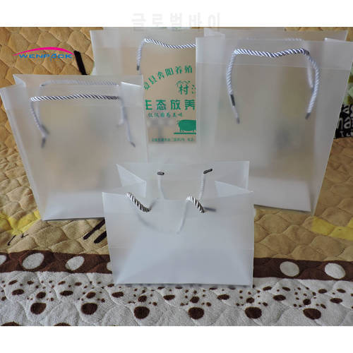 Custom Printed LOGO Shopping Frosted Gift Plastic Bag