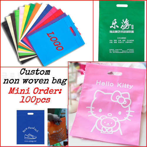 Custom Printing Logo Gift Shopping Non Woven Fabrics Bag