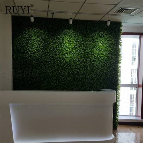 Artificial Grass Wall Green Plants Setting Wall For Home Company Building Wall Decoration