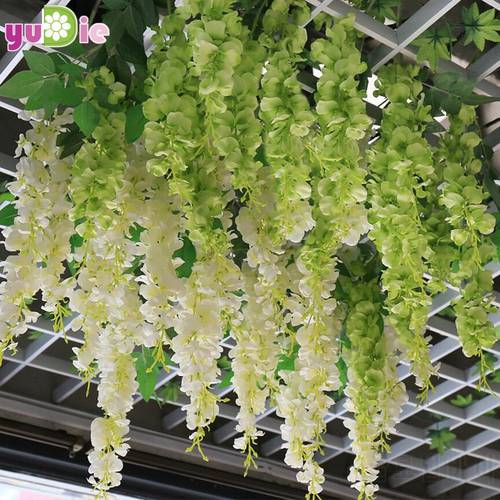 1pcs 30cm Home fashion artificial hydrangea party romantic wedding decorative silk garlands of artificial flowers silk wisteria