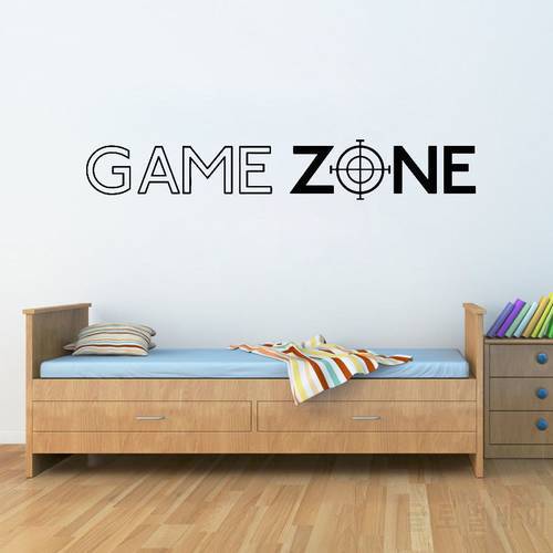 Game Zone Play PS3 PS4 Quote Wall Art Stickers Decals Door Decor Home Decoration Sticker Vinyl Mural Gamer Decal Bedroom G144