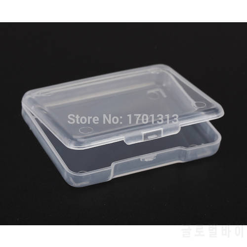 100pcs 68*52*11mm rectangular transparent plastic box PP Storage Collections Container Box Case