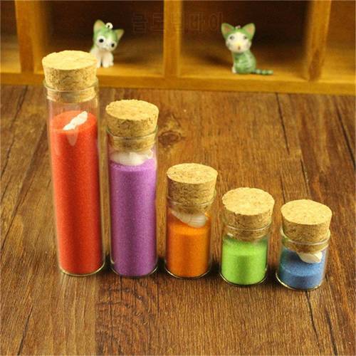 Mini Glass Jars with Corks 4ml 5ml 6ml 18ml 22ml Test Tube Jar Storage Bottles for Sand Liquid Food Bottles 100pcs