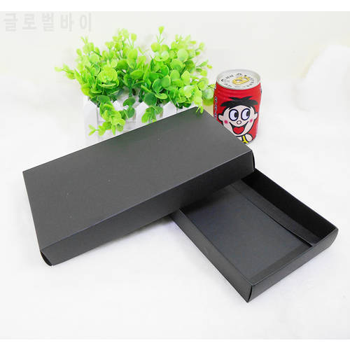 20pcs/lot-22.5*11.5*3cm Black Drawer Cardboard Box for Gift Tea Power Bank Packaging Paper Package Boxes DIY Craft Packaging Box