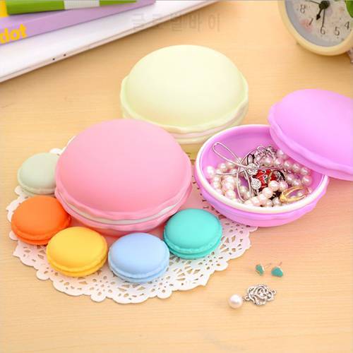 New Fashion Cute Macaron Storage Box For Jewelry Necklace Earring Table Decoration Candy Color Sweet For Girls Gifts HG0078