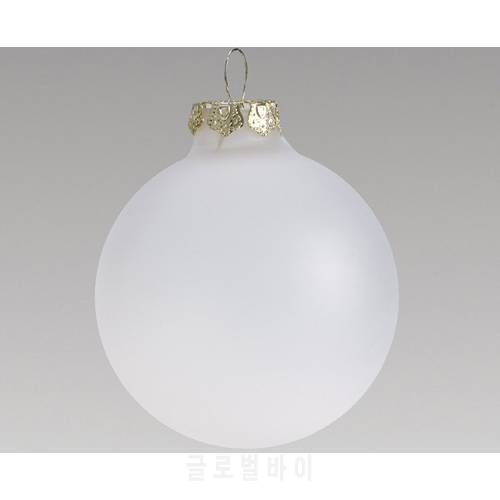 Free Shipping DIY Paintable Christmas Xmas Decoration Ornament 80mm Frosted Glass Ball, 100/Pack