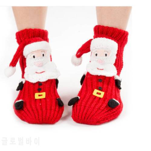 Women Christmas socks girl floor sock Santa Claus dog giraffe reindeer santa Christmas gifts socks