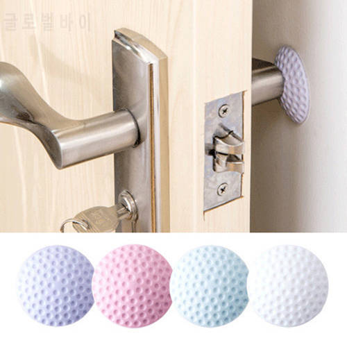 1PC Wall Thickening Mute Door Fenders Golf Styling Rubber Fender Handle Door Lock Protective Pad Protection Home Wall Sticker