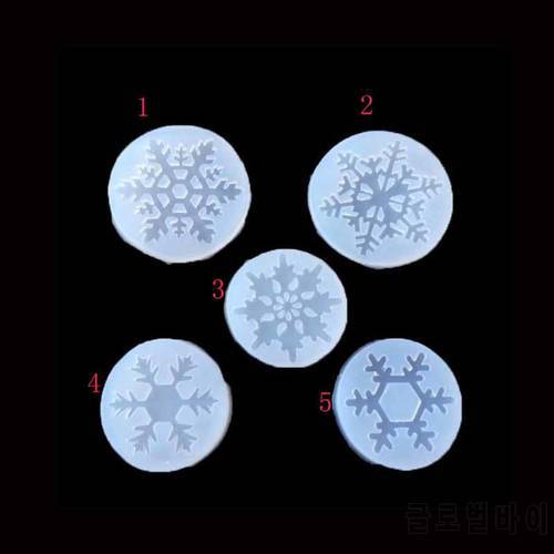 Snowflake Liquid silicone mold DIY resin jewelry pendant necklace pendant lanugo mold resin molds for jewelry
