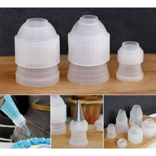 The most practical baking tools 2pc/set Small Coupler Adaptor Icing Piping Nozzle Tip Bag Cake Mold Pastry Decor