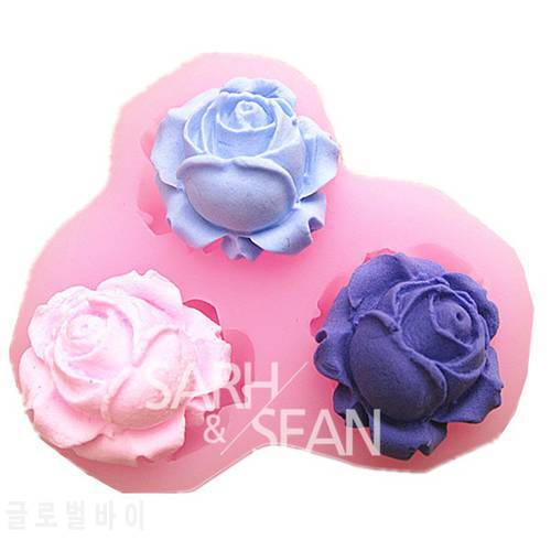 M0346 The small flowers fondant cake molds soap chocolate mould for the kitchen baking