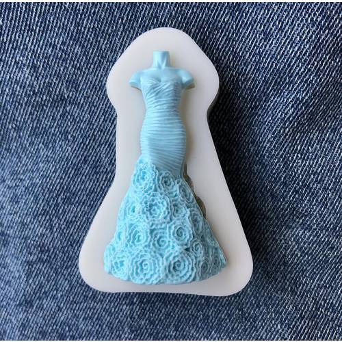 Cake Tools rose mannequin woman dress clothes model silicone mold Decorating Cupcake decorating Gumpaste fondant tool mould