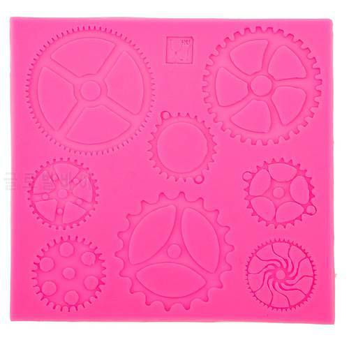 Cogs & Gears Silicone Molds Fondant Cake Molds Cupcake Mould Baking & Pastry Tools Chocolate Kitchen Accessories F0549
