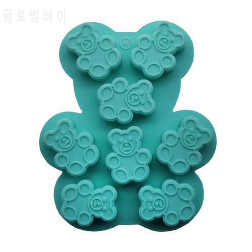 Bear mold cookie Chocolate Mold silicone Fondant jelly soap cakes decorated with DIY kitchenware The form of silicon
