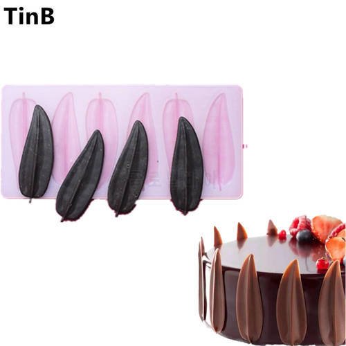 DIY 3D Leaves shape Silicone Chocolate Mold Bakeware Birthday Cake Cookie Decorating Tools Chocolate Mould Stencil Muffin Pan
