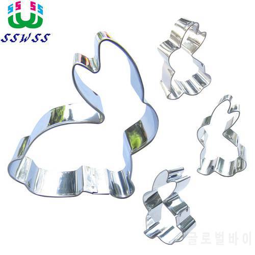 Small White Rabbit Shape Metal Tools Is Making Cakes Biscuits Desserts Pastrys Cookies Good Baking Molds,Direct Selling