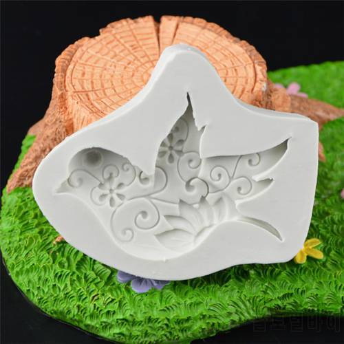 New Arrival Dove Of Peace Shape Resin Molds Fondant mold,silicone Cake mold, Fondant Cake Decorating Tools E912
