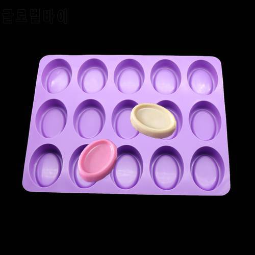 Silicone Mold Cavity 15 Oval Bread Baked Muffins And Cakes Of Soap Natural Soap Cheesecake Brownie Candy Mold Making