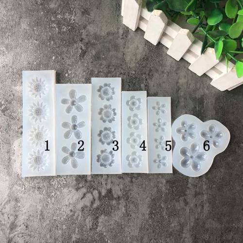 Sunflower flower Liquid silicone mold DIY resin jewelry pendant necklace pendant lanugo mold resin molds for jewelry