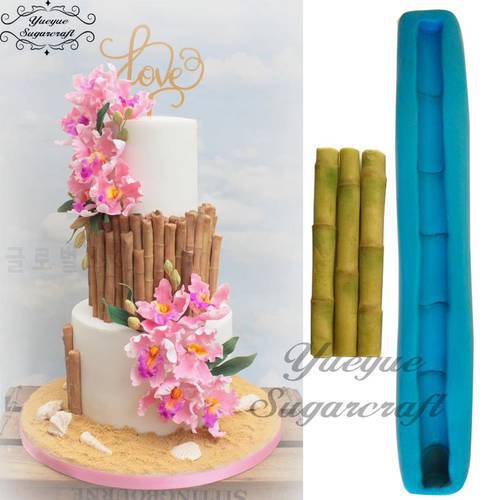 Yueyue Sugarcraft Bamboo silicone mold fondant mold cake decorating tools chocolate gumpaste mold