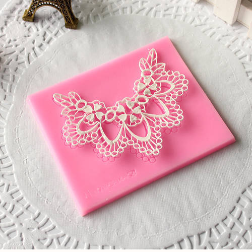 Necklace Pattern Sugar Lace mat, Silicone Mold, Cake Fondant Mold, Cake Decoration Mold D439