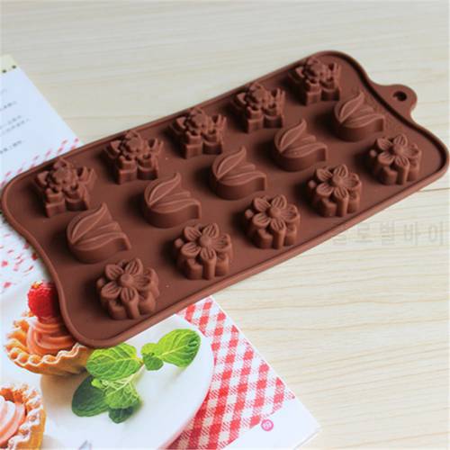 Flower Tulips Type Silicone Cake Chocolate Mold Jelly Mold Cake Moulds Bakeware D526
