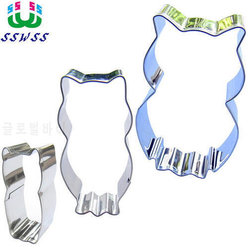 Stainless steel Big Owl Shape Cake Cookie Biscuit Baking Molds,Schwarzwald Cake Decorating Fondant Tools,Direct Selling