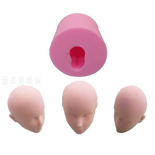 1 Pc Front+Back The Face Silicone Mold Fondant Mold Cake Decorating Tools Polymer Clay Resin Chocolate Mould E937