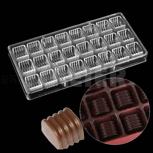 Baking Polycarbonate Chocolate Mold,Plastic Candy Mold Chocolate Cake Decoration Patisserie Mold Kitchen Accessories