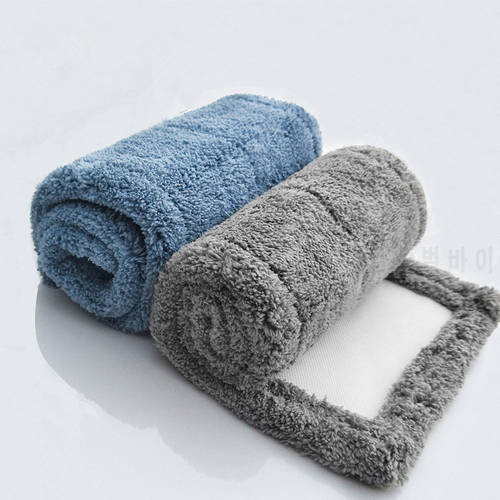 43*15cm Thickened absorbent coral Mop cloth Microfiber fleece Mop Head Cloth cover The Mop To Replace Cloth cleaning tool