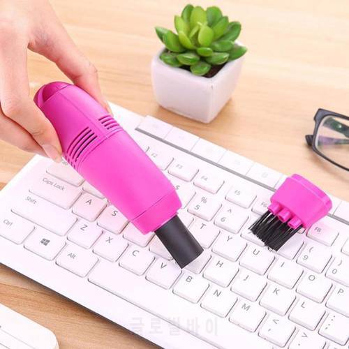 Mini USB Vacuum Cleaner Dust Cleaning Brush For Car Interior Air Vent Keyboard PC Laptop Dust Collector Brush Home Office Desk