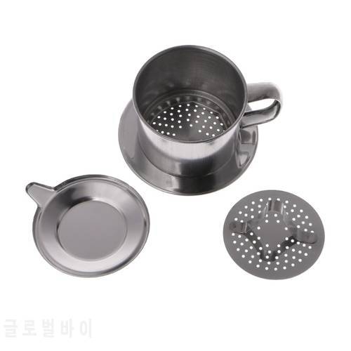 Vietnamese Coffee Filter Stainless Steel Maker Pot Infuse Cup Serving Delicious coffee maker