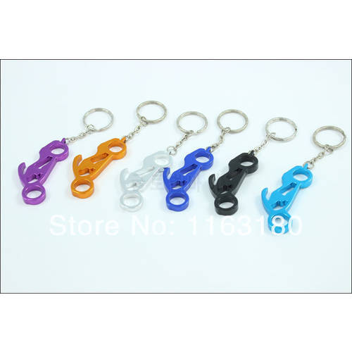 300 pcs/ lot Bar Beer Bottle Opener KeyChains Aluminum CAN OPENER Motorcycle shape Promitional gifts ring - Free Shipping