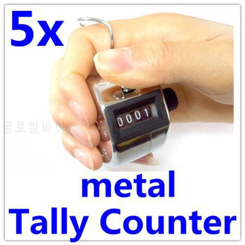 100PCS Hand Tally Counter 4 Digit Hand Held Golf Manual Number Counter Scorer Mechanical Palm Clicker