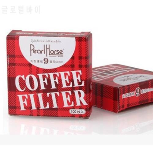 FeiC 100pcs/box circular sheet 68mm Diameter Moka coffee filter for 6 servings for 09style