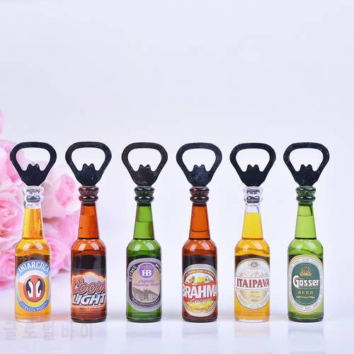 Creative personality mini bar beer bottle opener Bottle Opener Rev Bottle To Open Decorative Refrigerator Magnets Kitche S201767