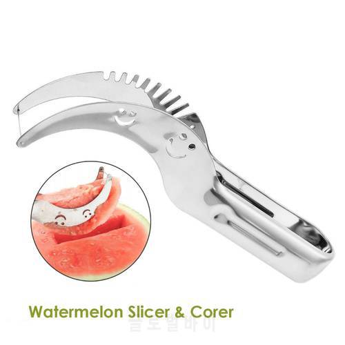 Summer Cool Watermelon Slicer Corer Stainless Steel Scoop With Mess Fruit Tools New Kitchen Gadgets Dropship Wholesales 1PCS