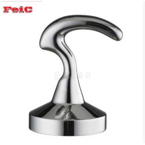 FeiC (R shape Handle 57.5mm)Generic Stainless Steel Coffee Tamper Barista Espresso Tamper Base Coffee Bean Press