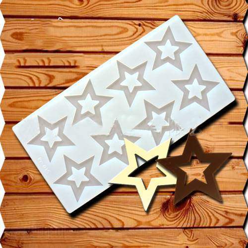 Hot DIY 3D Star Shape Silicone Mold Cake Decorating Tools Cupcake Silicone Mold Chocolate Mould Decor Muffin Pan Baking Stencil